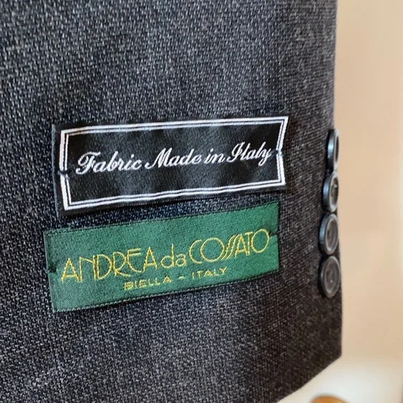 Andrea da Cossato Wool Suit 44 Reg 38” waist - Picture 5 of 16